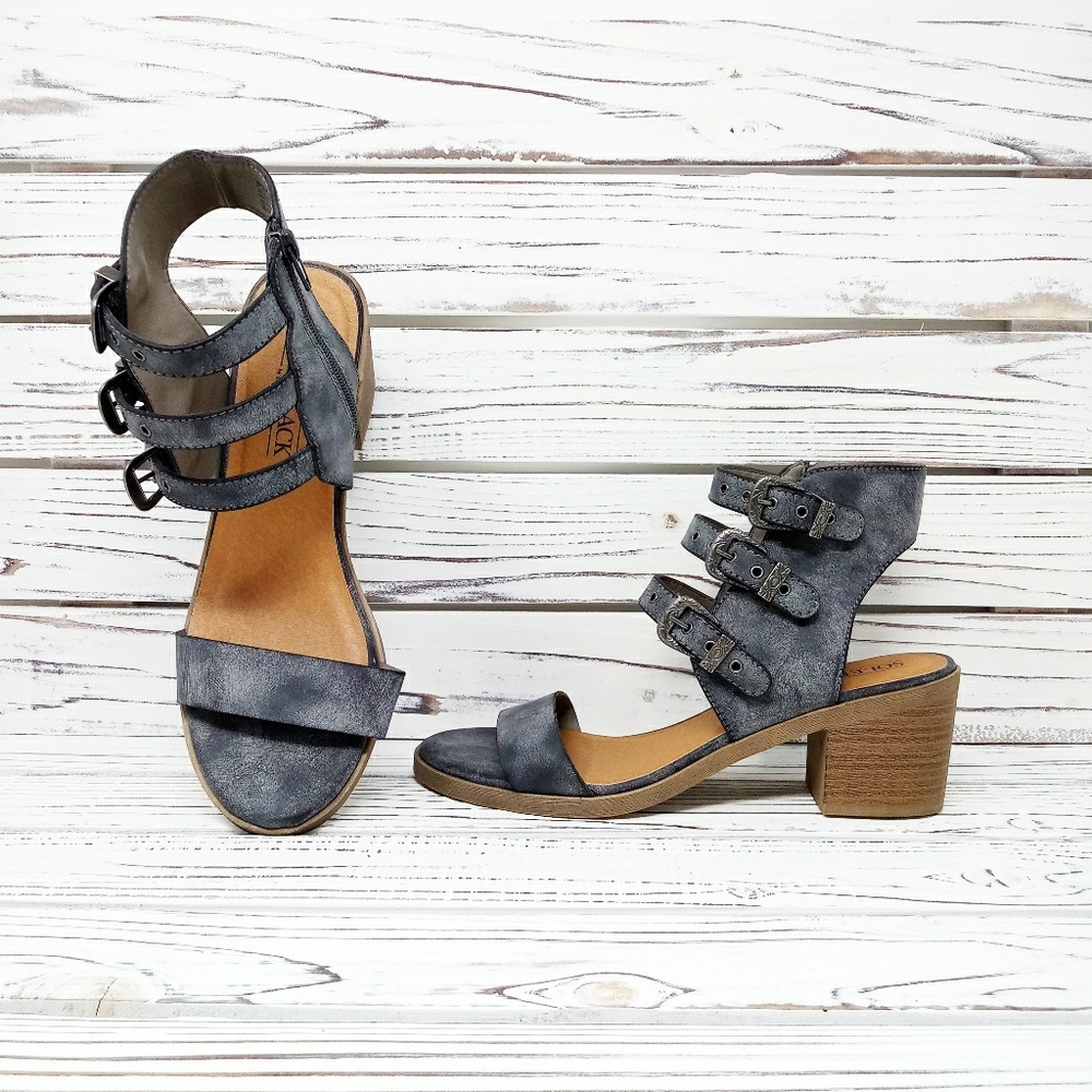Solely Black By BKE Pixie Heeled Sandal
